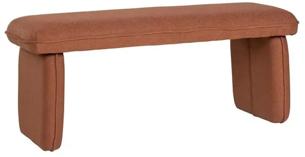 Hübsch Mellow Bänk Rödbrun