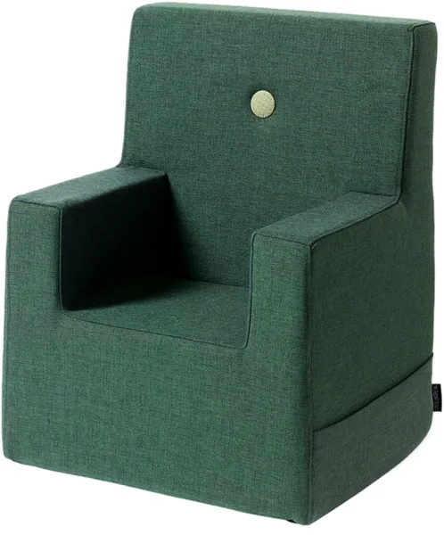 Barnstol XL - grön/ljusgrön knapp