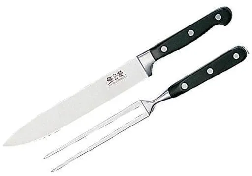 Lion Sabatier Trancherset Pluton 2-delad Stål/Svart