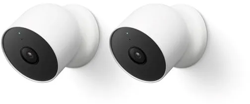 Google Nest Cam - Batteridriven säkerhetskamera för utomhus/inomhusbruk 2-pack