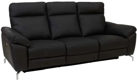 Furnhouse Selesta 3 pers. läder svart 222x96x101cm
